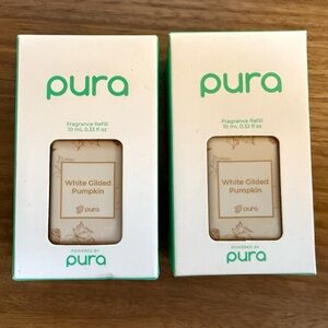 New in Box! White Gilded Pumpkin Pura Scents